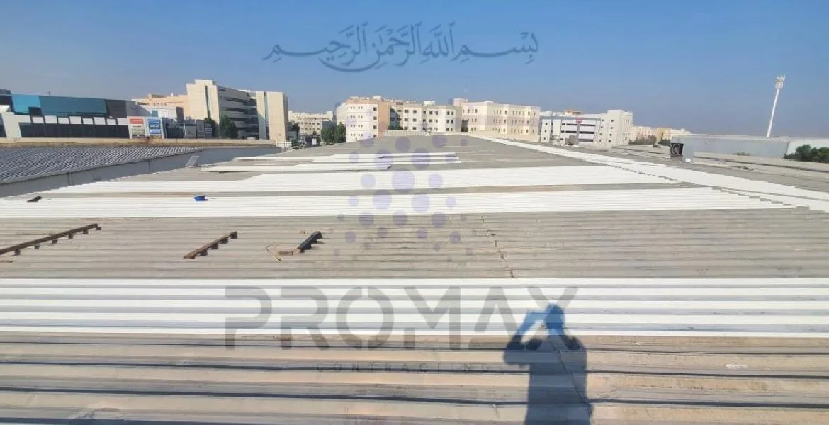 Almeerath - metal roof waterproofing project by Promax in Dubai, UAE